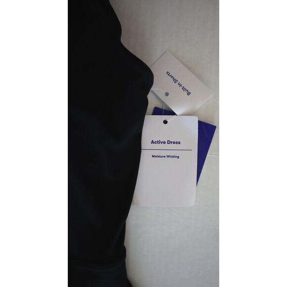 JoyLab 309-09-0910 Womens Sz S Black Knit Asymmetrical Pleated Active Mini Dress - Picture 5 of 16